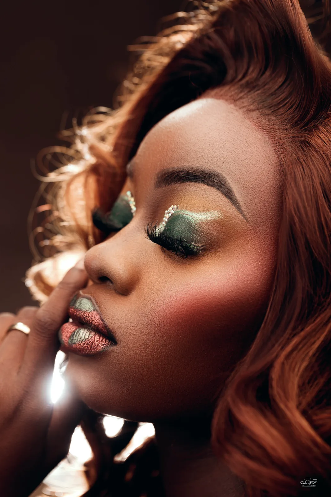 Avant garde editorial makeup